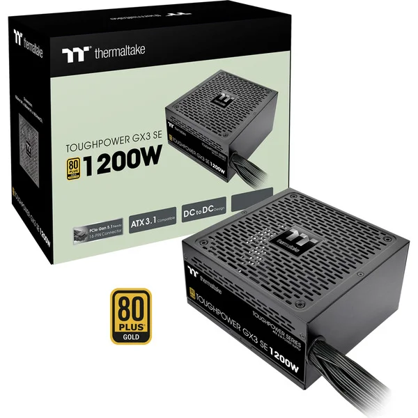Thermaltake Toughpower GX3 SE 1000W, PC-Netzteil (schwarz, 1x 12-Pin High Power GPU, 4x PCIe, 1000 Watt)