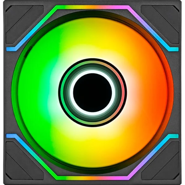 Thermaltake SWAFAN 120 EX INFINITY ARGB Sync PC Cooling Fan, Gehäuselüfter (schwarz, 1er-Pack, 120 mm, 124 mm)