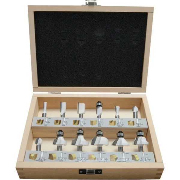 Makita Fräser-Set D-53556, 12-teilig (8mm Schaft)