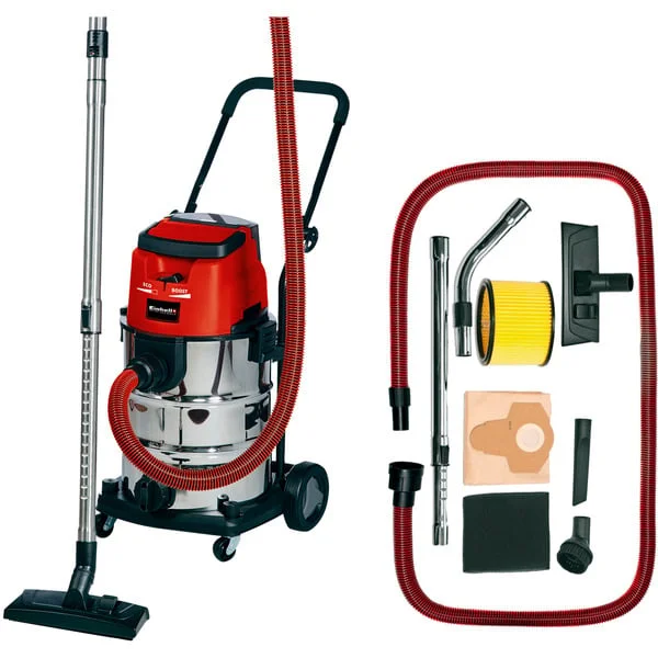 EINHELL TE-VC 36/30 Li, Nass-/Trockensauger (rot/silber, ohne Akku und Ladegerät)