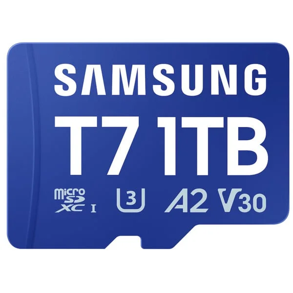 Samsung T7 microSDXC 1 TB, Speicherkarte (blau)