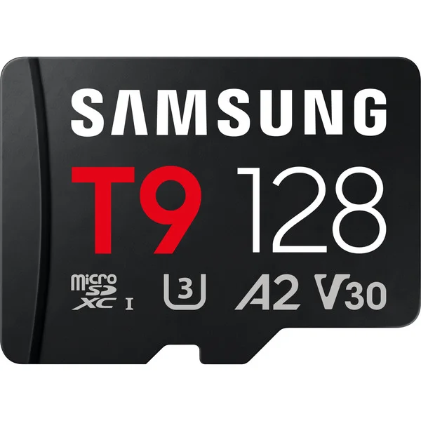 Samsung T9 microSDXC 128 GB, Speicherkarte (schwarz)