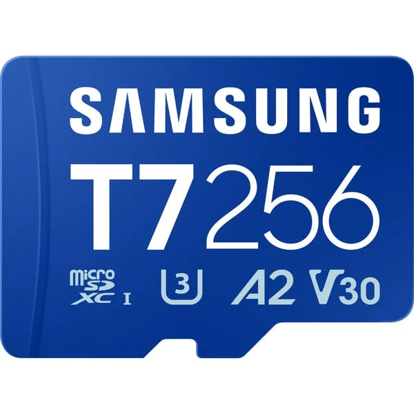 Samsung T7 microSDXC 256 GB, Speicherkarte (blau)