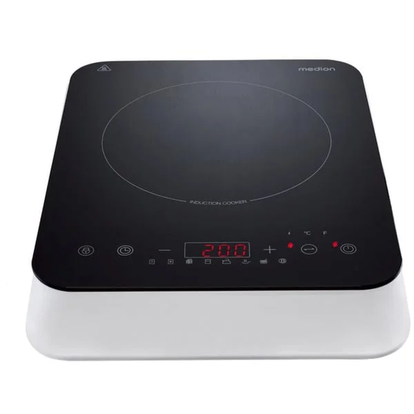 Medion LIFE Induktionskochplatte MD 18490 (schwarz/weiß, 2.000 Watt)