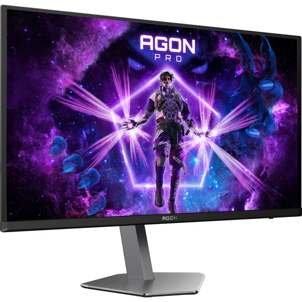 AOC AGON Pro AG276UZD QD-OLED, Gaming-Monitor (67.3 cm (26.5 Zoll), schwarz (matt)/silber, UltraHD/4K, KVM, USB-Hub, HDMI, DP, USB-C, 240Hz Panel)