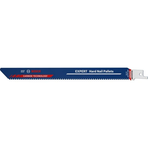 Bosch Professional EXPERT Säbelsägeblatt ‘Hard Nail Pallets’ S 1122 CHM, 10 Stück (Länge 225mm)