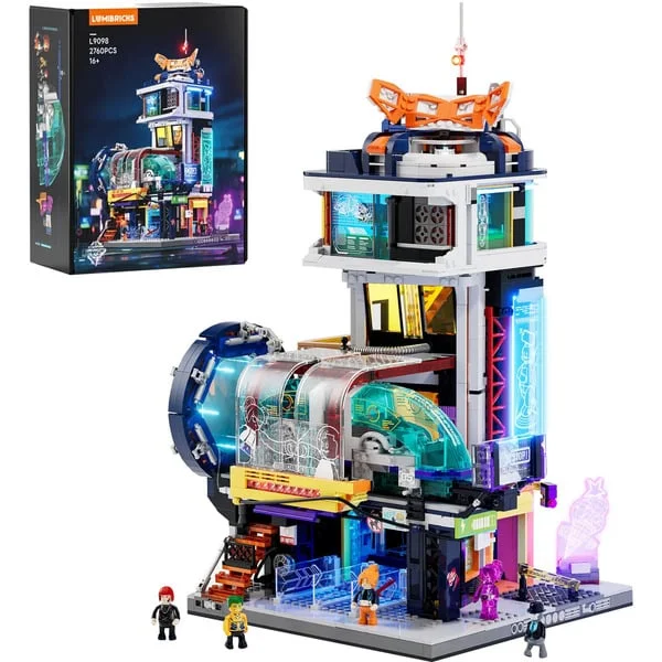 Lumibricks Cyberpunk Neoncity Schwebezug Station, Konstruktionsspielzeug