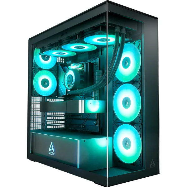 ARCTIC Xtender, Tower-Gehäuse (schwarz, Tempered Glass x 2 (klar))