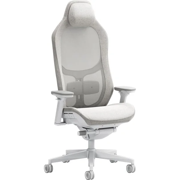 Fractal Design Refine 2 Hybrid Light, Gaming-Stuhl (hellgrau/weiß)
