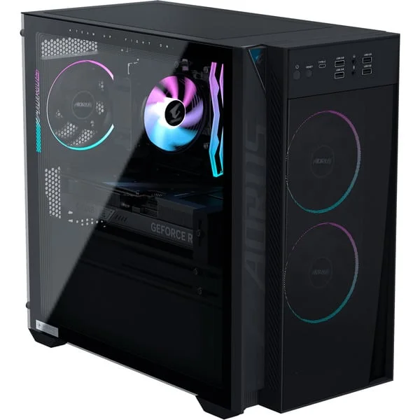 GIGABYTE AORUS PRIME 3 AP3A7N7-5100, Gaming-PC (schwarz/transparent, Windows 11 Home)