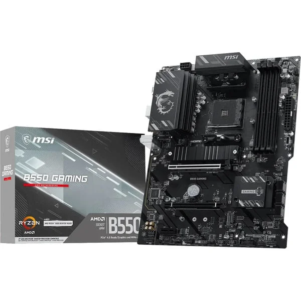 MSI B550 GAMING, Mainboard (schwarz/silber)