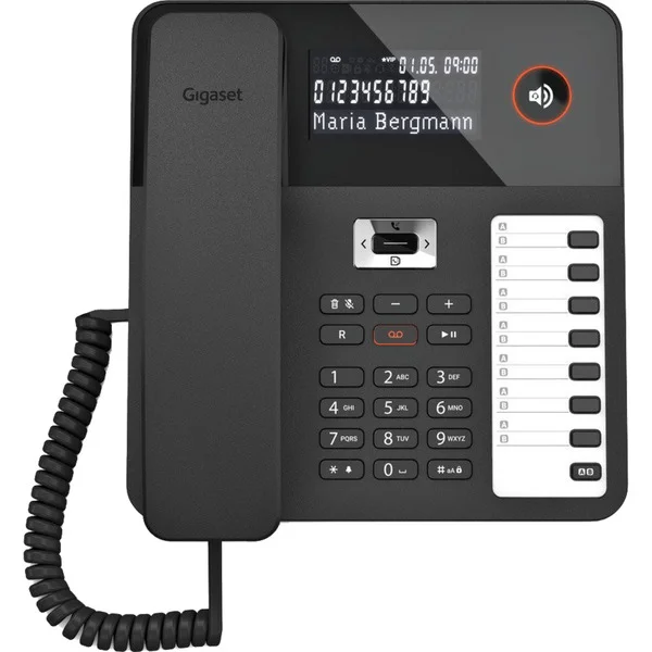 Gigaset DESK 800A, analoges Telefon (schwarz)