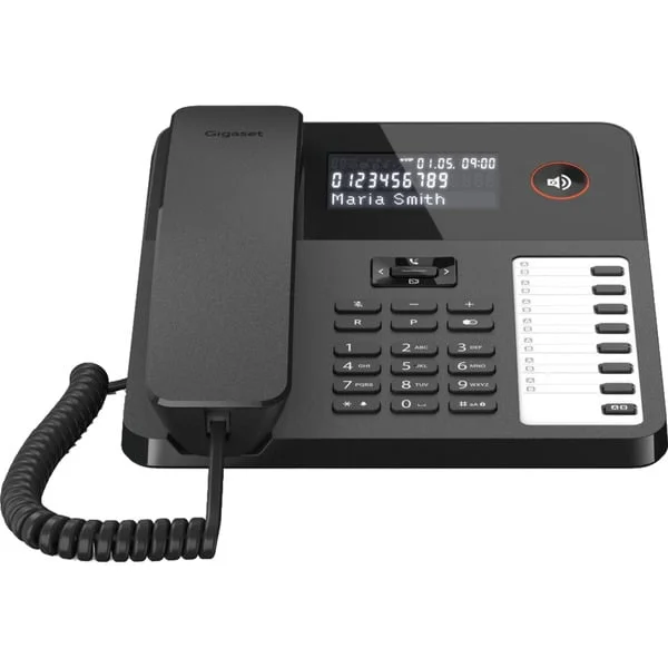 Gigaset DESK 600, analoges Telefon (schwarz)