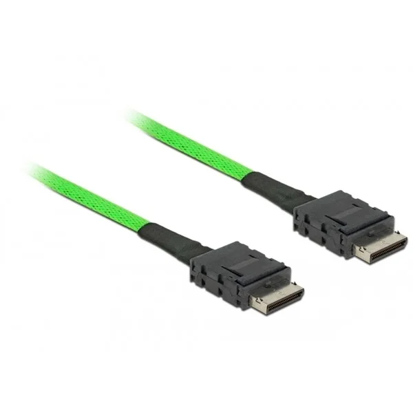 DeLOCK Kabel OCuLink PCIe SFF-8611 > OCuLink SFF-8611 (hellgrün, 1 Meter)