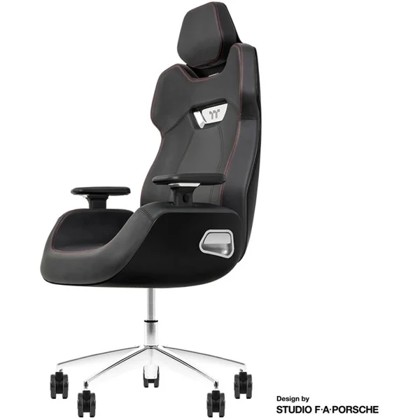 Thermaltake Gaming-Stuhl ARGENT E700 Storm Black (schwarz, Design by Studio F. A. Porsche)
