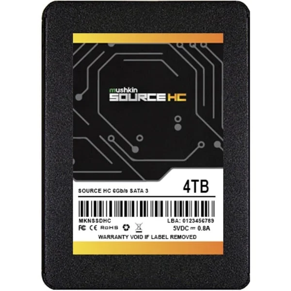 Mushkin Source HC 4 TB, SSD (schwarz, SATA 6 Gb/s, 2,5")