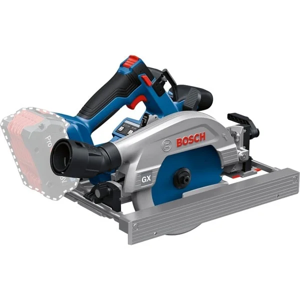Bosch Professional Akku-Handkreissäge GKS 18V-57-2 GX Professional solo, 18Volt (blau/schwarz, ohne Akku und Ladegerät, in L-BOXX)