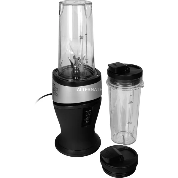 Ninja Standmixer & Smoothie Maker QB3001EUS (schwarz/silber, 700 Watt)