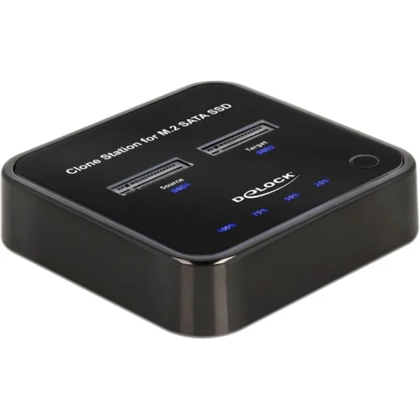 DeLOCK USB 3.0 Docking- und Klonstation M.2 SATA, Dockingstation (schwarz, M.2 SATA SSD)
