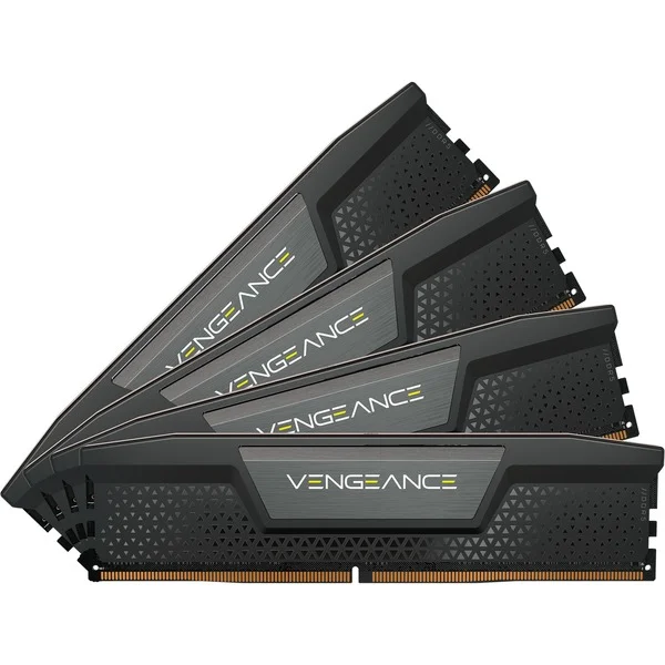 Corsair DIMM 64 GB DDR5-6200 (4x 16 GB) Quad-Kit, Arbeitsspeicher (schwarz, CMK64GX5M4B6200C32, Vengeance DDR5, INTEL XMP)