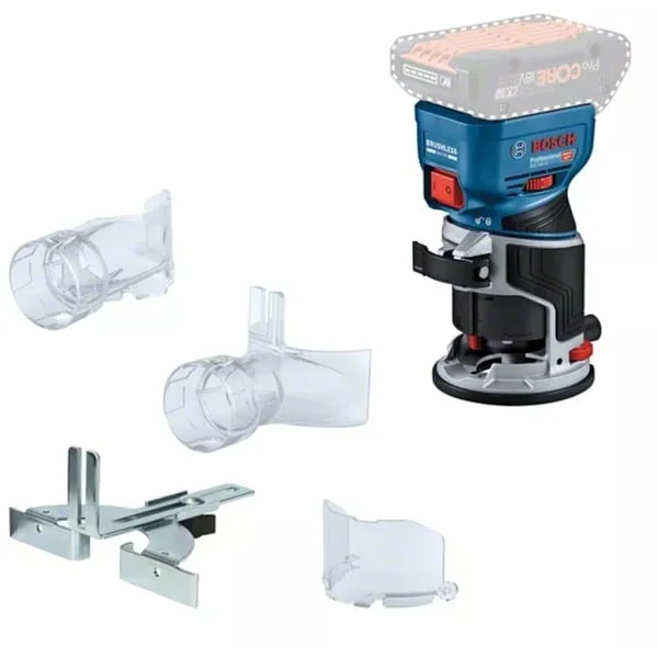 Bosch Professional Akku-Kantenfräse GKF 18V-8 Professional solo, 18Volt, Oberfräse (blau/schwarz, ohne Akku und Ladegerät)
