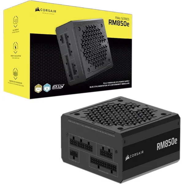 Corsair RM850e Generalüberholt, PC-Netzteil (schwarz, 1x 12 Pin High Power GPU, 2x PCIe, Kabel-Management, 850 Watt)