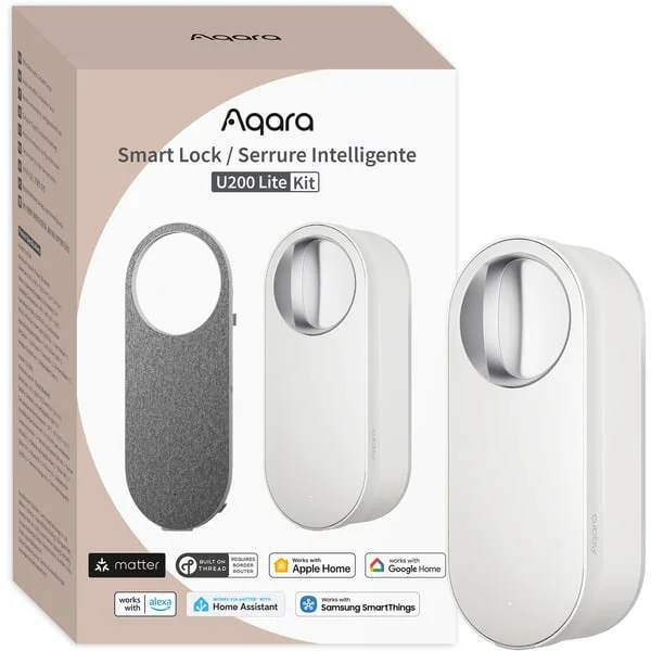 Aqara Smartes Türschloss U200 Lite, elektronisches Türschloss (weiß)
