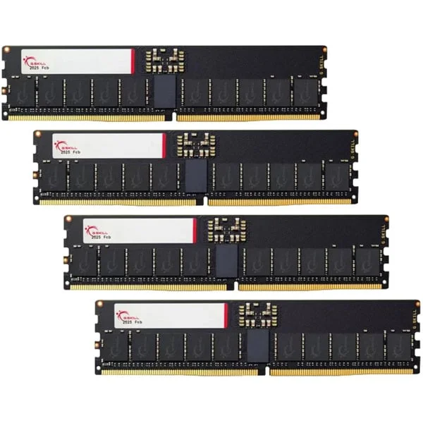 G.Skill RIMM 192 GB DDR5-6000 (4x 32 GB) Quad-Kit ECC, Arbeitsspeicher (schwarz, F5-6000R3036G48GQ4-T5N, T5 NEO, Registered, AMD EXPO)