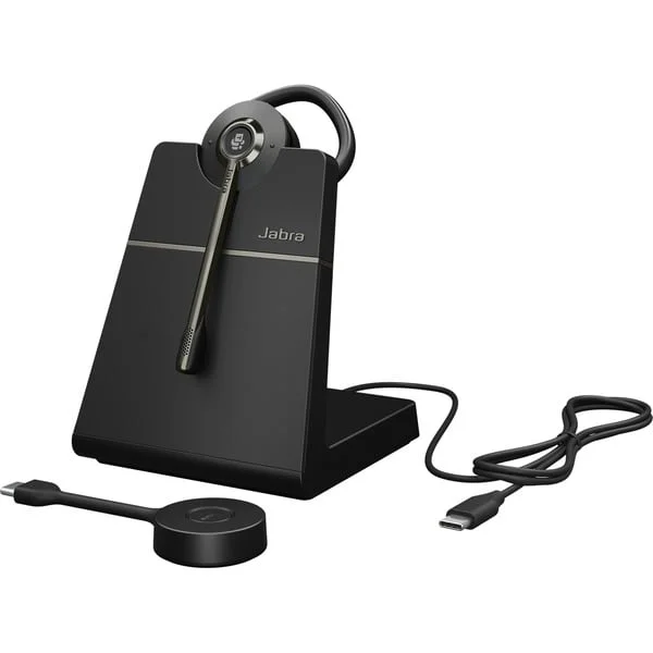 Jabra Engage 55 SE - USB-C MS Convertible, Headset (schwarz, Mono, USB-C, MS, mit Ladestation)
