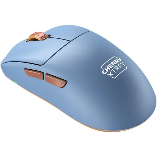 CHERRY XTRFY M68 Wireless, Gaming-Maus (hellblau/kupfer)