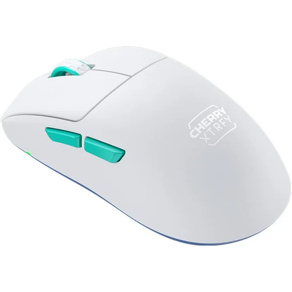 CHERRY XTRFY M68 Wireless, Gaming-Maus (weiß/türkis)