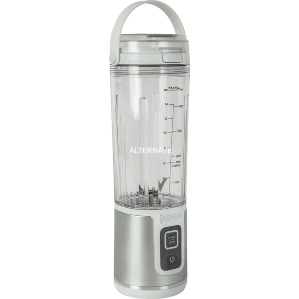 Ninja Blast kabelloser Standmixer BC151EUWH (weiß/silber, USB-C aufladbar, 530ml Becher)