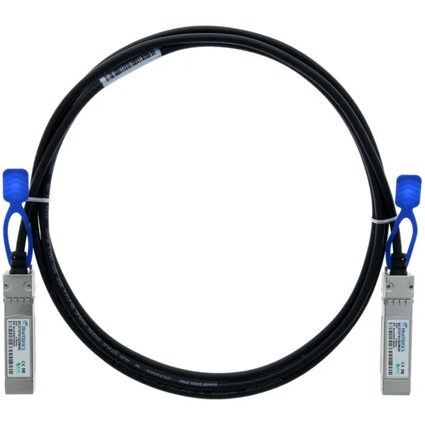BlueOptics BlueLAN Direct Attach Kabel kompatibel zu HPE Aruba JL488A (schwarz, 3 Meter)
