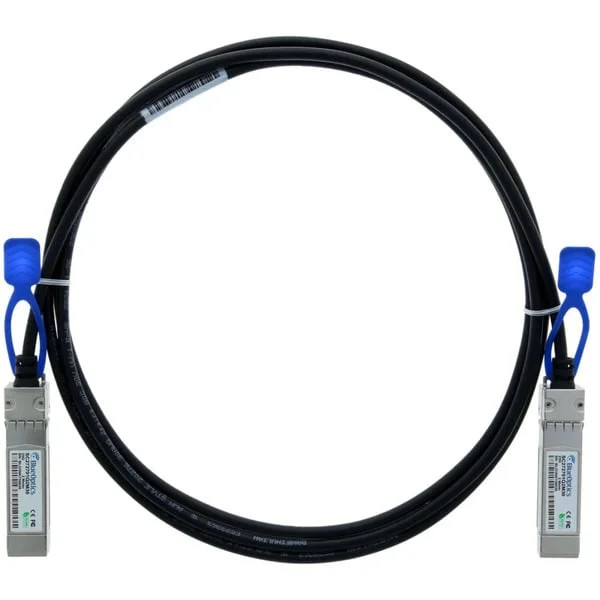 BlueOptics BlueLAN Direct Attach Kabel kompatibel zu Huawei SFP-25G-CU1M (schwarz, 1 Meter)