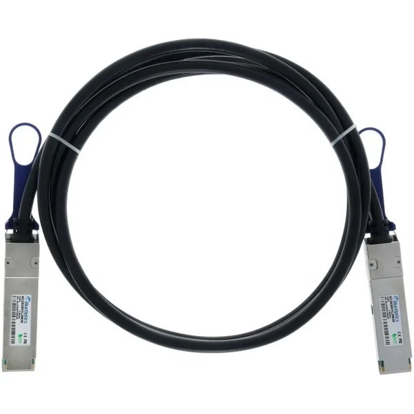 BlueOptics BlueLAN Direct Attach Kabel kompatibel zu Netgear ACC763 QSFP28 (schwarz, 3 Meter)
