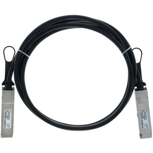 BlueOptics BlueLAN Direct Attach Kabel kompatibel zu NVIDIA MCP1650-V001E30 QSFP56 (schwarz, 1 Meter)