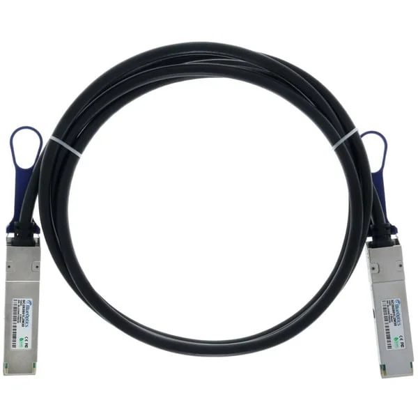 BlueOptics BlueLAN Direct Attach Kabel kompatibel zu Extreme Networks 100G-DACP-QSFP1M (schwarz, 1 Meter)