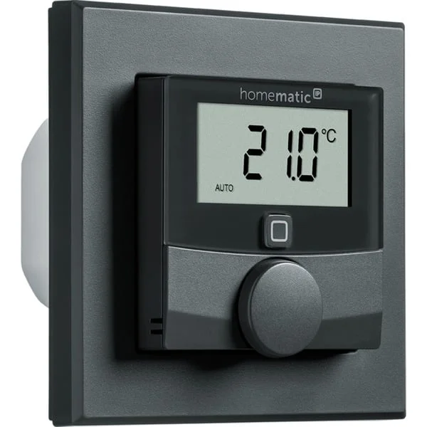 Homematic IP Wandthermostat mit Schaltausgang (HmIP-BWTH-A) (anthrazit, für Markenschalter 230V)