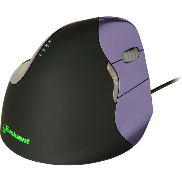 Evoluent Vertical Mouse 4 Klein RH, Maus (schwarz/violett)