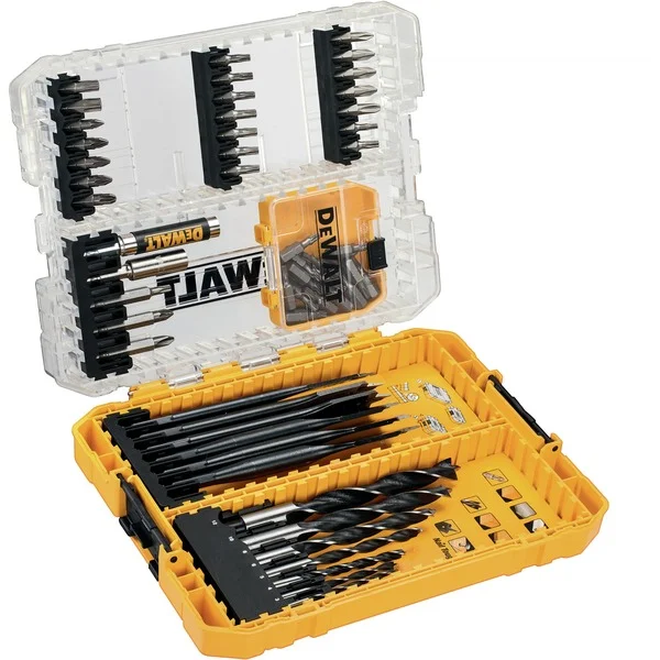 DEWALT Bit- und Holzbohrer-Set DT70758, EXTREME IMPACT, Bohrer- & Bit-Satz (57-teilig, in TOUGHCASE)