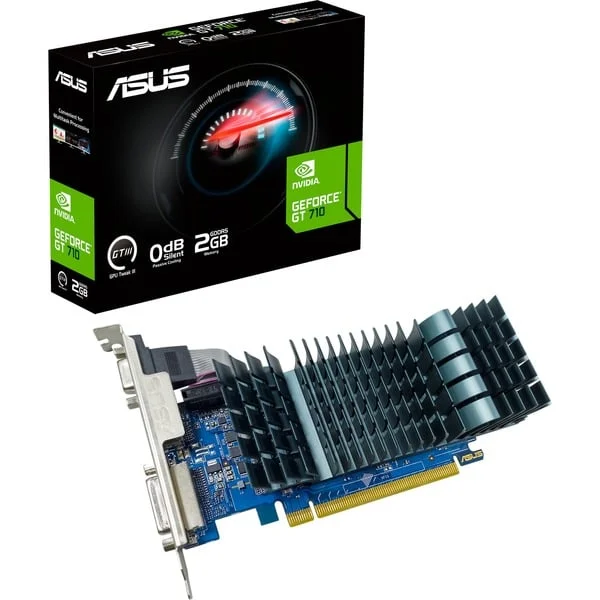 ASUS GeForce GT710-SL-2GD5-BRK-EVO, Grafikkarte (passiv gekühlt)