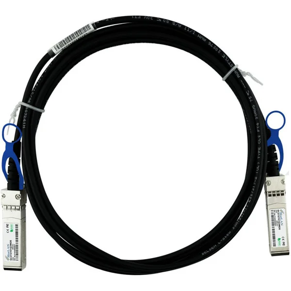 BlueOptics BlueLAN Direct Attach Kabel kompatibel zu Juniper JNP-25G-DAC-2M (schwarz, 2 Meter)