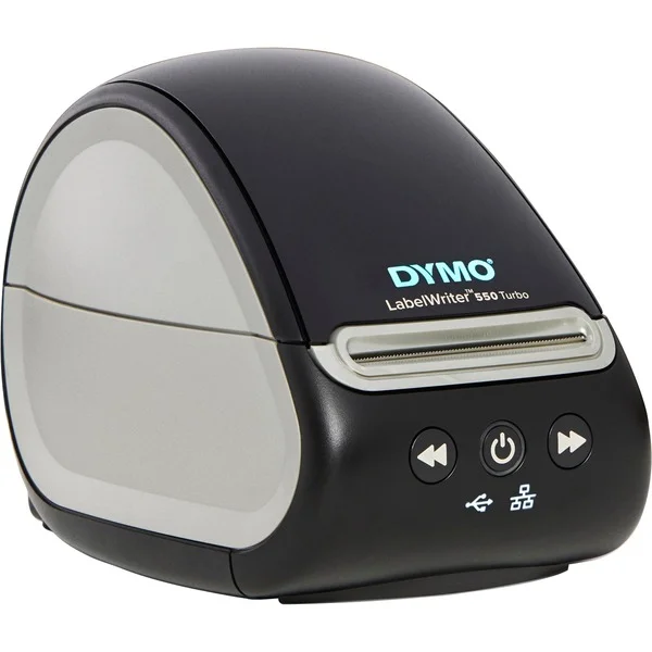 Dymo LabelWriter 550 Turbo, Etikettendrucker (schwarz/grau, USB, LAN, 2112723)