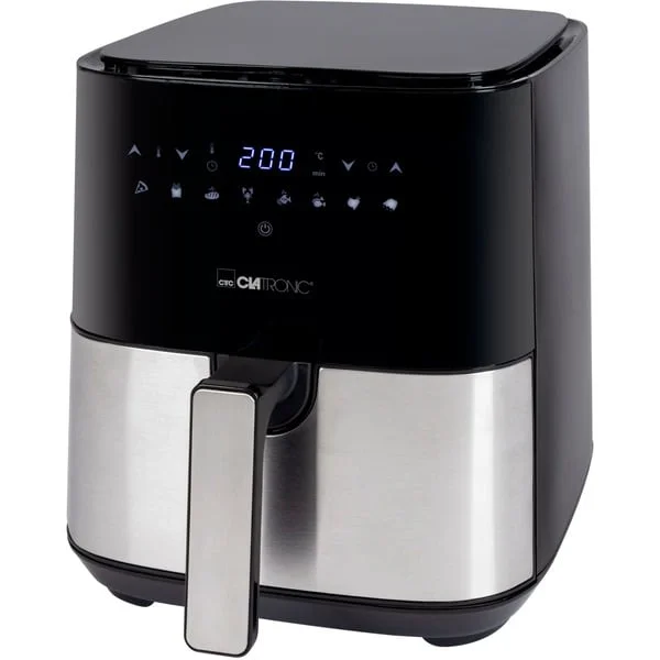 Clatronic Heißluftfritteuse FR 3782 H (schwarz/edelstahl, 1.450 Watt, Korb 5 Liter)
