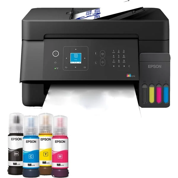 Epson EcoTank ET-4900, Multifunktionsdrucker (schwarz, USB, LAN, WLAN, Scan, Kopie, Fax)