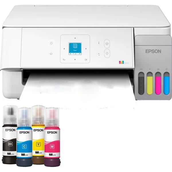 Epson EcoTank ET-2926, Multifunktionsdrucker (weiß, USB, WLAN, Scan, Kopie)