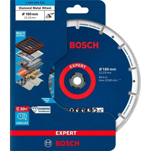 Bosch Professional EXPERT Diamond Metal Wheel Diamant-Trennscheibe (Ø 180mm x 22,23)