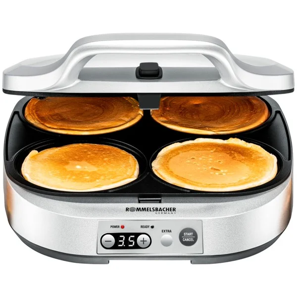 Rommelsbacher Pancakemaker PC1800 Pam (silber, 1.800 Watt)