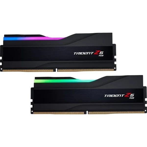 G.Skill DIMM 32 GB DDR5-6400 (2x 16 GB) Dual-Kit, Arbeitsspeicher (schwarz, F5-6400J3039G16GX2-TZ5RK, Trident Z5 RGB, INTEL XMP)