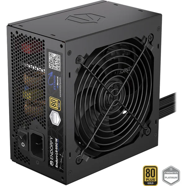 ENDORFY Enduro L6 650W, PC-Netzteil (schwarz, 1x 12-Pin High Power GPU, 2x PCIe, 650 Watt)